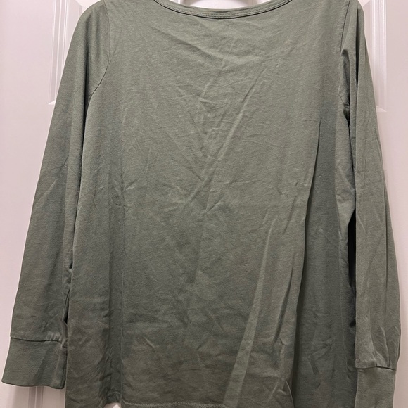 Bundle of 3 NWT Torrid vintage cotton jersey lace up long sleeve tees. Size 00. - Picture 3 of 14